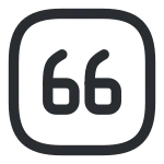 Quote Down Square SVG Icon